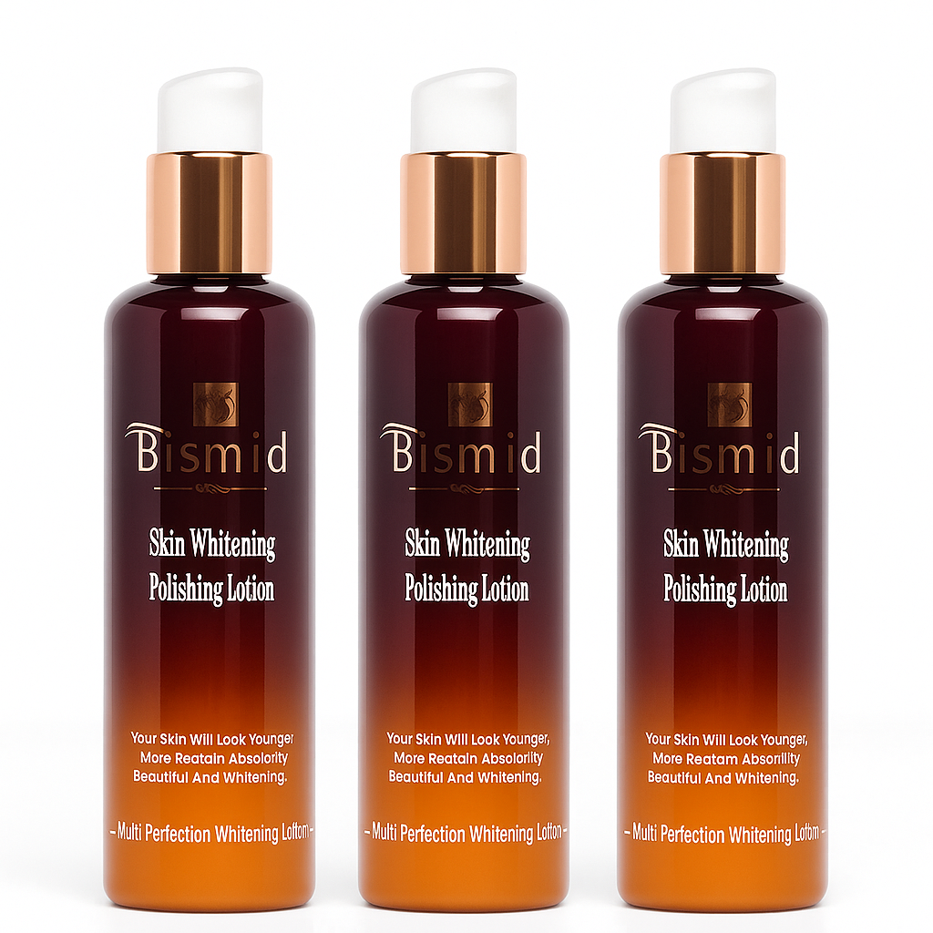 Bismid Skincare Official Collection Bismid Skin Polishing Lotion 3-Pack 350ml – Hydrating Body Polish with Kojic Acid