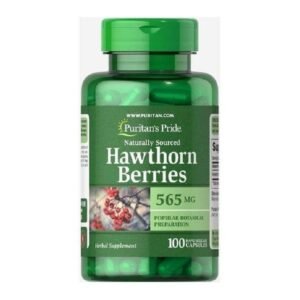 Puritan’s Pride Hawthorn Berries 565mg 100 Capsules — Heart Support Supplement