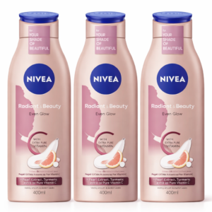 NIVEA – Trusted Skincare Brand NIVEA Radiant & Beauty Even Glow Body Lotion 400ml (3PCS) – Daily Moisturizer fo