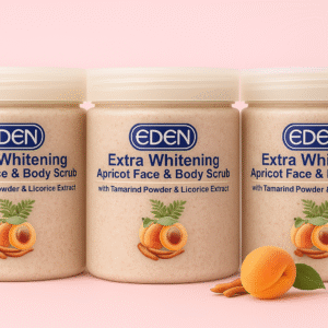 Eden Eden Extra Whitening Apricot Scrub for Face & Body (3pcs) – Deep Exfoliation & Glow Boost - Beauty&