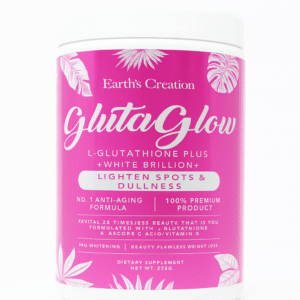 Earth’s Creation GlutaGlow™ Glutathione Powder – Advanced Skin Brightening & Anti-Aging Formula