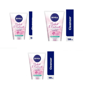 NIVEA Perfect & Radiant 3‑In‑1 Face Cleanser 3PCS 150ml — Brighten Oily Skin Fast