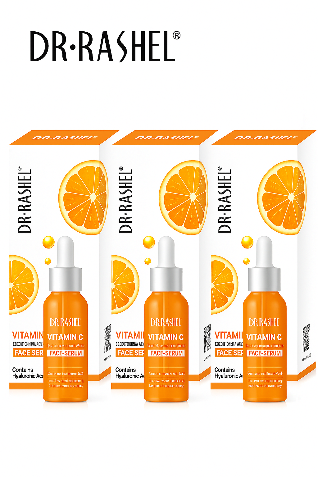 Dr Rashel Dr Rashel Vitamin C Face Serum (3PCS) – Brightening & Anti-Aging Set With Hyaluronic Acid - Beauty&