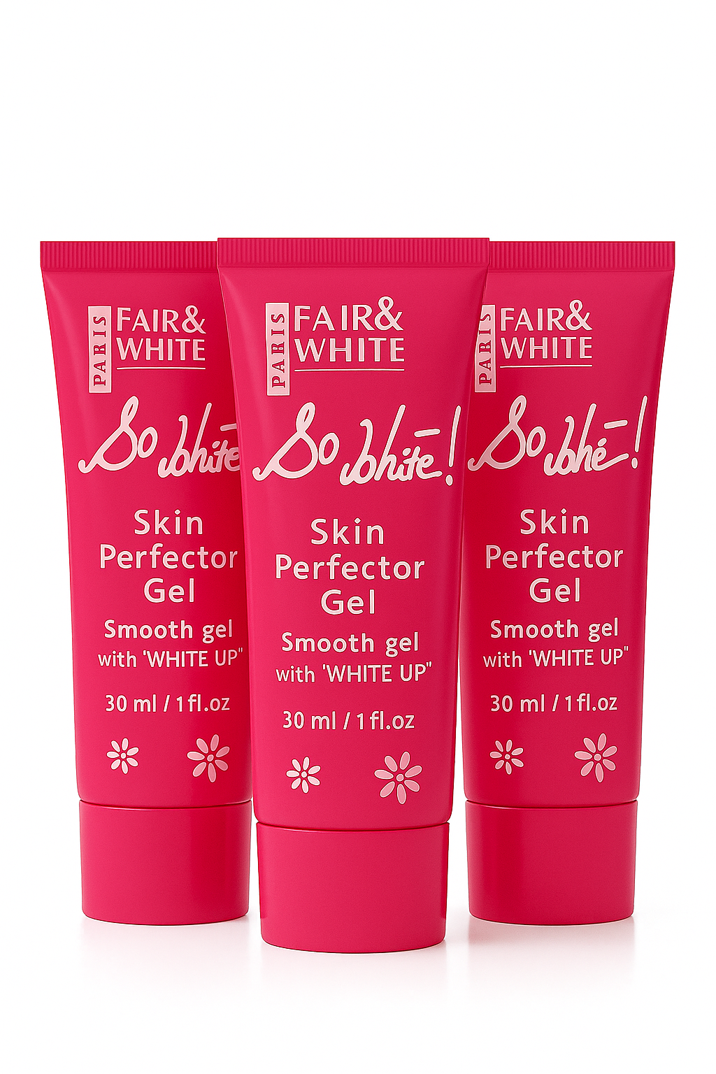 Fair & White Skincare Collection So White Skin Perfector Gel (3PCS) – Non-Greasy Dark Spot Corrector & Bright