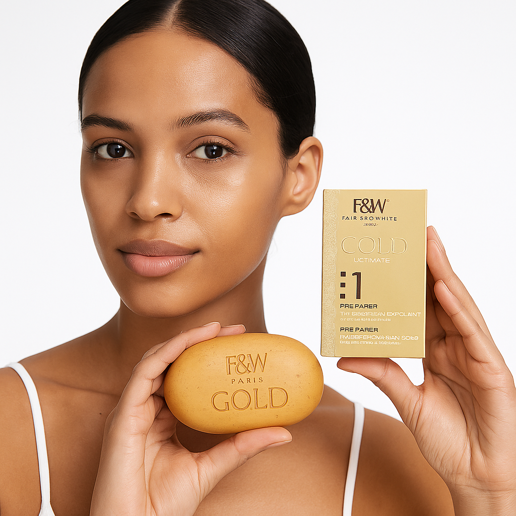 Fair & White Exfoliating Argan Soap | Gold – Apricot Kernel & Argan Oil Radiance Bar - Image 2